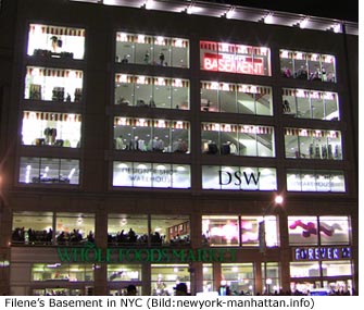 Filene's Basement in NYC Manhattan Outlet Schn�ppchen Preise