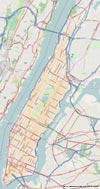 Manhattan, Karte, Stadtplan