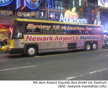 Newark Airport Express Bus Zentrum New-York