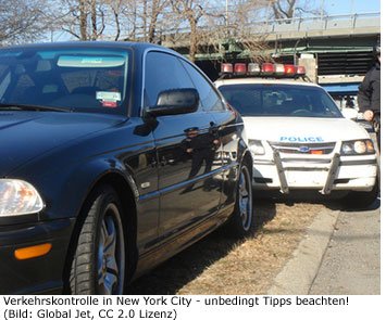 Verkehrskontrolle Polizei New-York USA Amerika