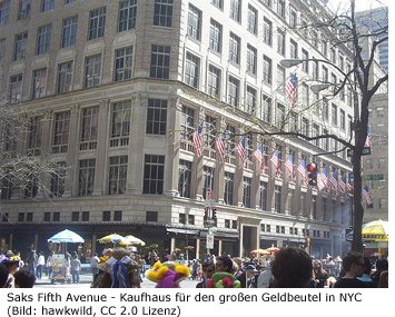 Saks Fifth Avenue New York Luxus Nobel Designer Kaufhaus Shoppen