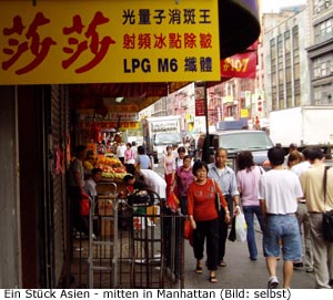 Chinatown in NYC Manhattan