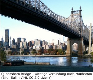 Queens Manhattan Brücke Bridge Verkehr Subway Bus