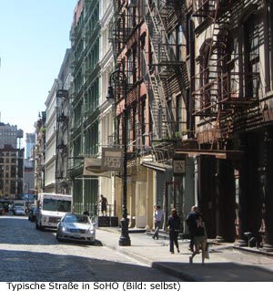 Architektur in SoHo in NYC Manhattan